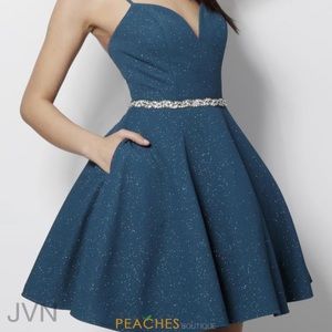 COPY - Jovani Blue/Green Cocktail Size 6 NWT
